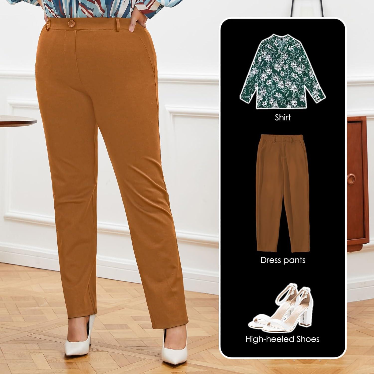 We⁤ Tried These Plus Size Straight-Leg⁣ Pants for Work-Here's Our Take