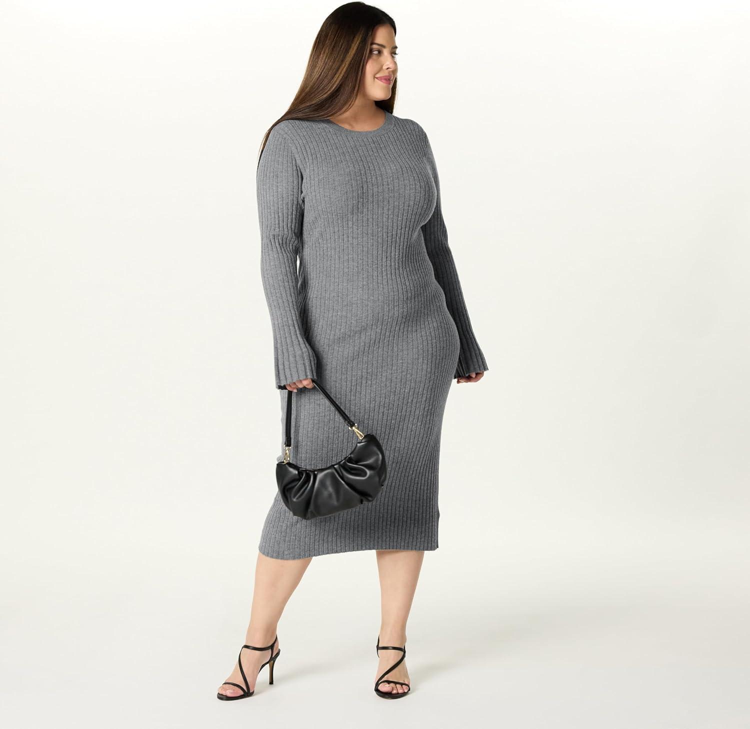Why We're Loving The Drop's‍ Fernanda Bell Sleeve Sweater Dress