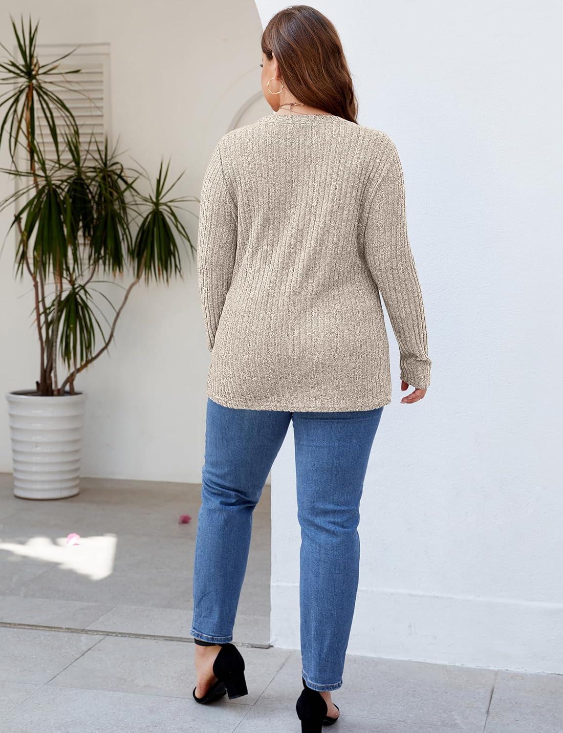 Cozy Plus⁣ Size Fall​ Tops: Our Take on Kancystore's Lightweight Sweater