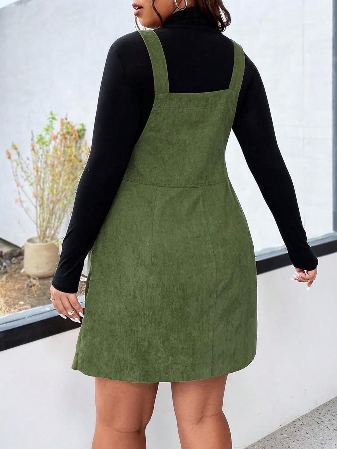 our Take on WDIRARA Plus⁣ Size Corduroy Overalls: Fit & Style ⁢Review