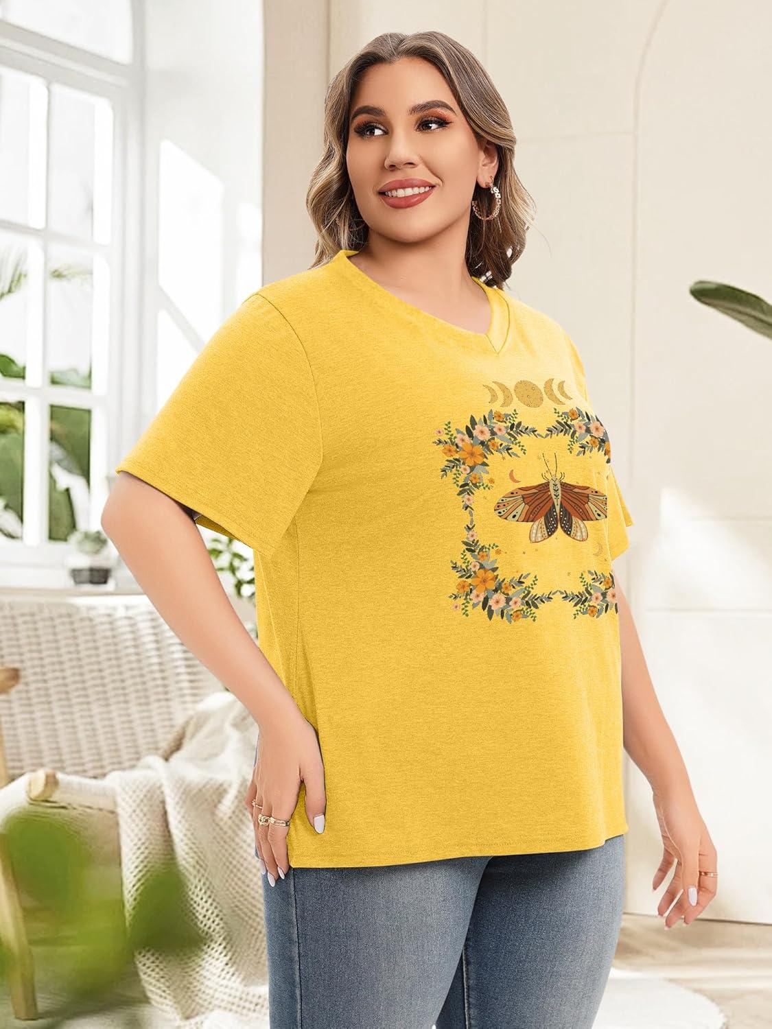 Why We⁣ Love This plus Size Floral Tee: Casual, Comfy​ & Cute