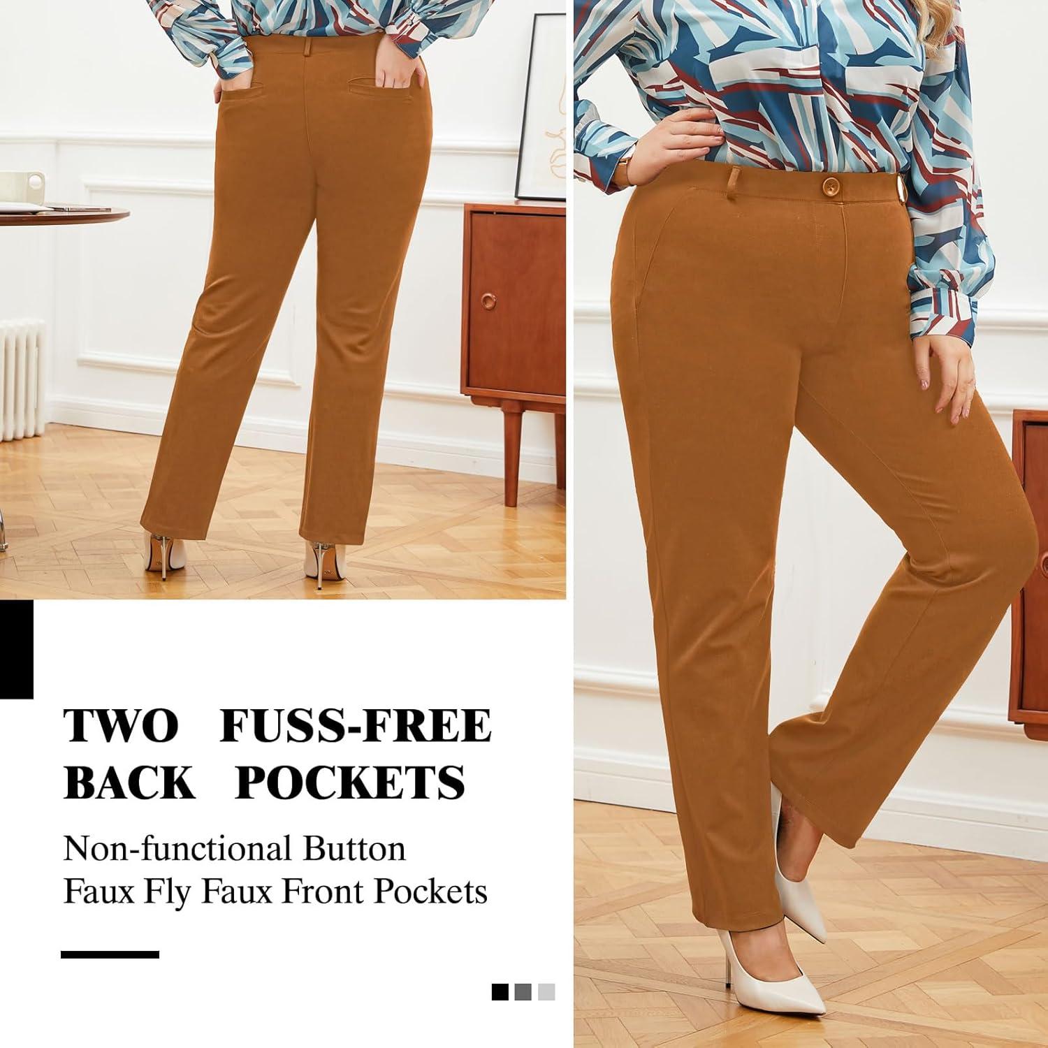 We Tried These Plus Size Straight-Leg Pants for ⁤Work-Here's our Take