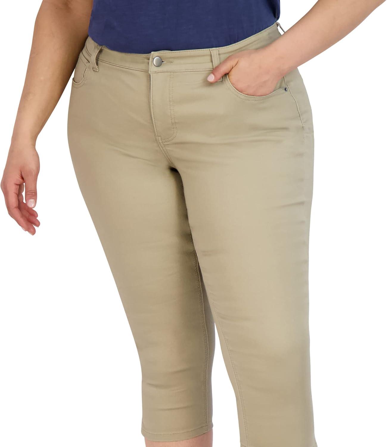 How We Feel About the Women's Plus Size Sateen Capri ⁢Pants