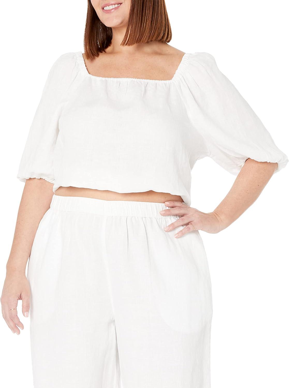 Trying The Drop's Evelyn Cropped Square-Neck Bubble Top: Our Honest Take