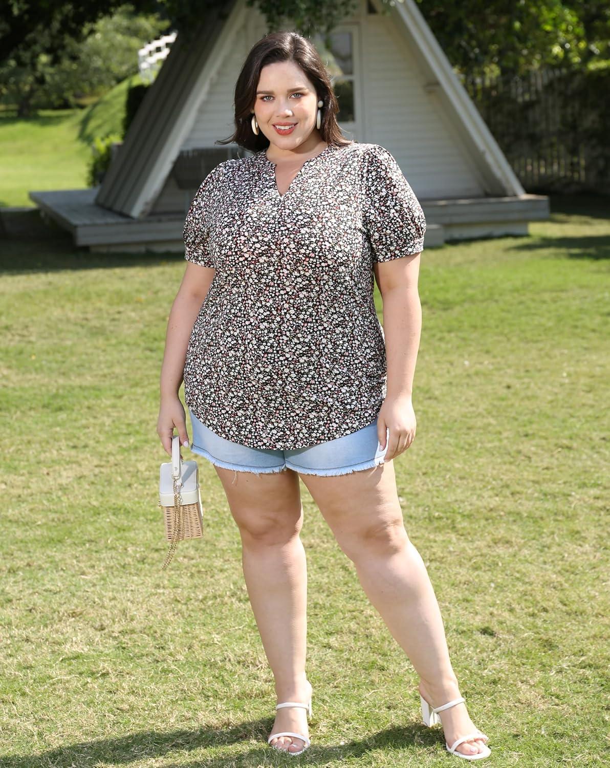 Our Honest Take ⁣on CARCOS Plus Size Puff Sleeve Tops: Fit & Style Reviewed