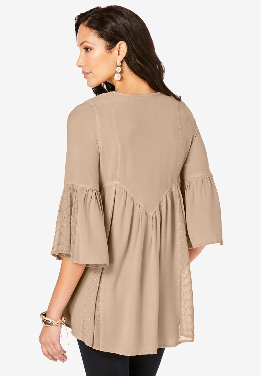 Our Honest Take on Roaman's Plus Size taylor Acid Wash shirt