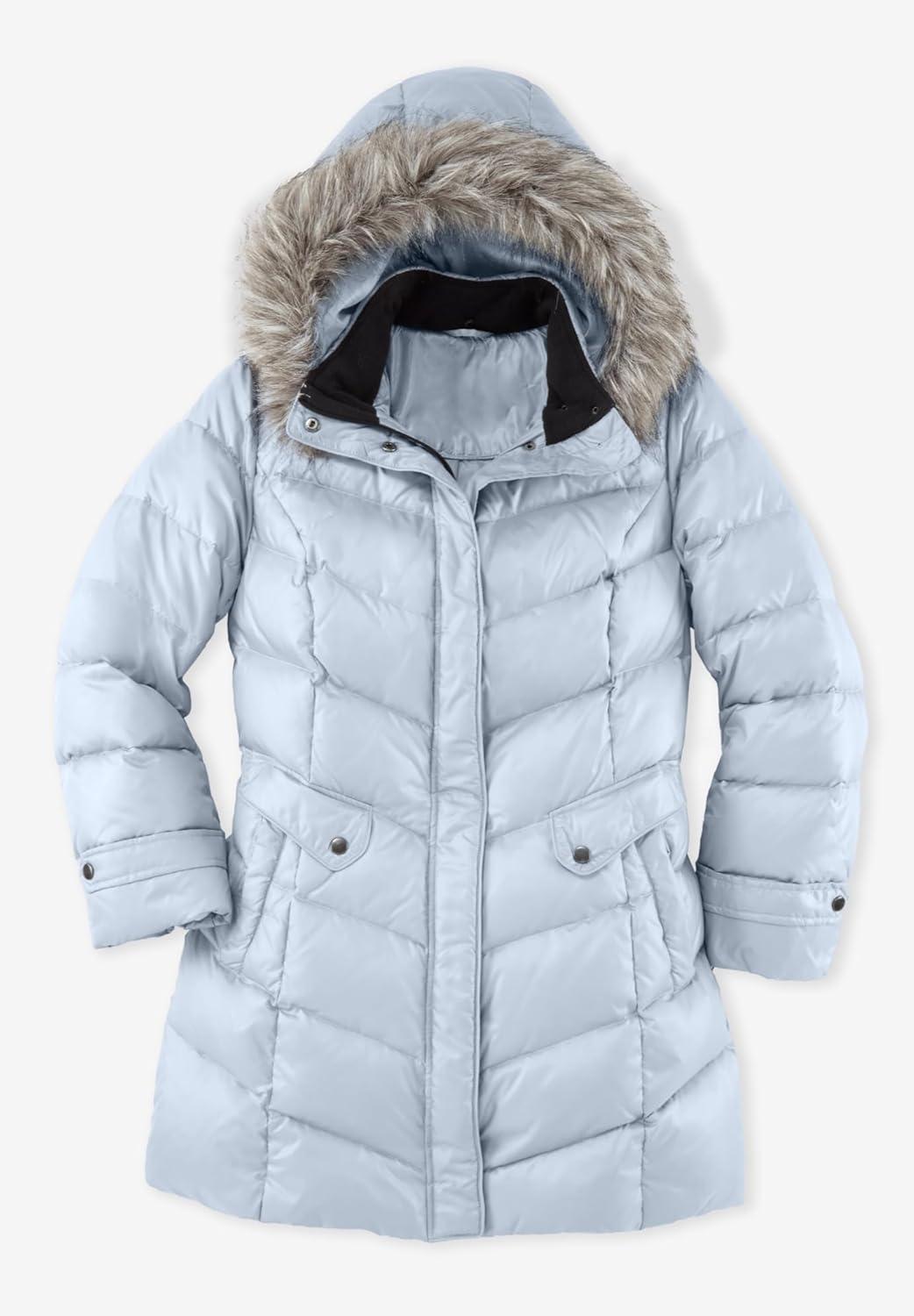 Our ‌Honest Take on Woman‍ Within's Plus Size Pearl ⁣Grey Puffer coat