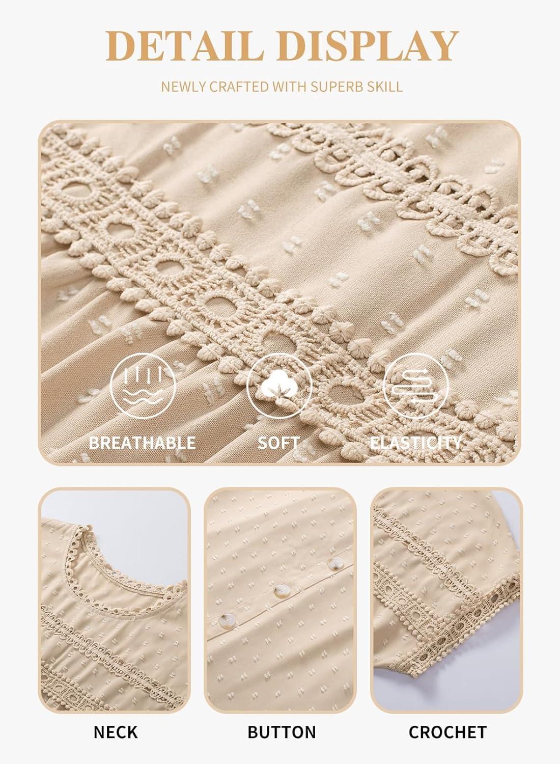 Why We ⁣Love Eytino's⁢ Plus Size Lace Crochet Summer Tops