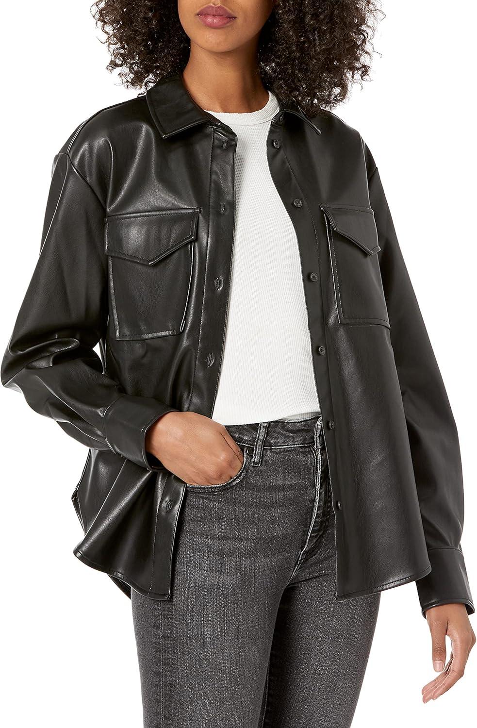 Discovering the Drop's Faux ​Leather Long Shirt Jacket: Our Thoughts