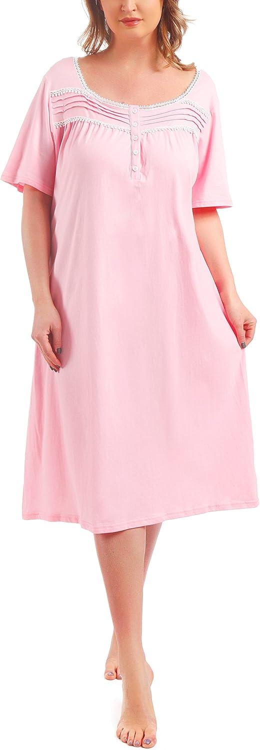 Why We love FEREMO's Soft Plus Size Cotton Nightgowns