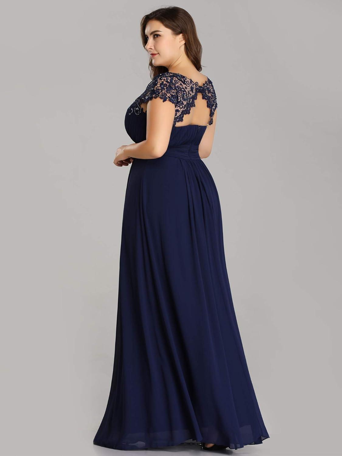 Our Honest Take on Ever-Pretty's Plus Size Lace Evening Dress