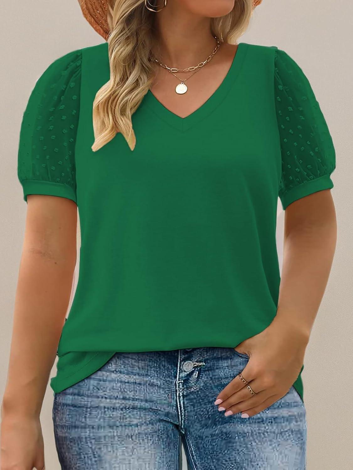Why We Love VISLILY's Plus-Size Swiss Dotted Summer ⁣Tops
