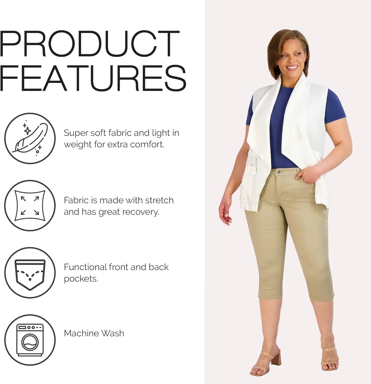 How We Feel⁤ About the Women's Plus Size Sateen Capri Pants