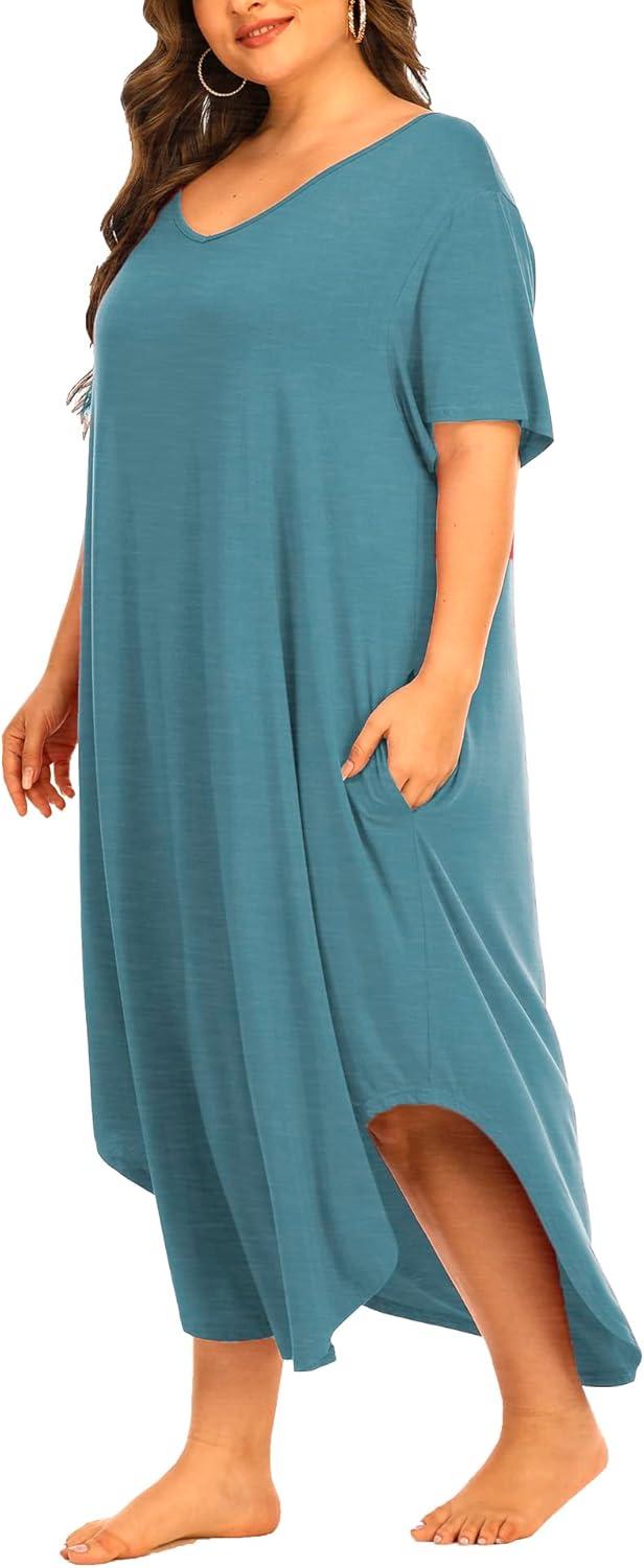 Our Take ‍on ‍the Plus Size Maxi Nightgown with pockets: Comfort & Style