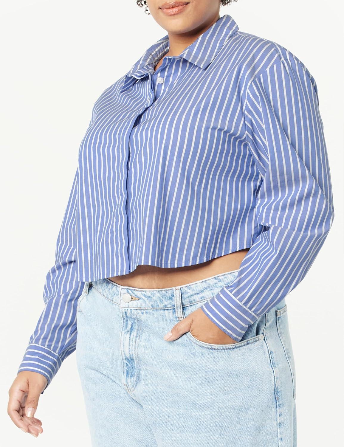 Our honest Take on The Drop Women's Isadora Cropped Poplin Shirt