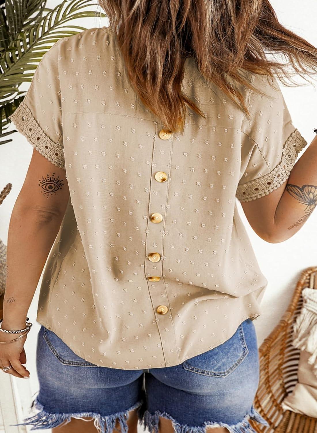 Why We Love Eytino's⁣ plus⁣ Size Lace Crochet Summer Tops