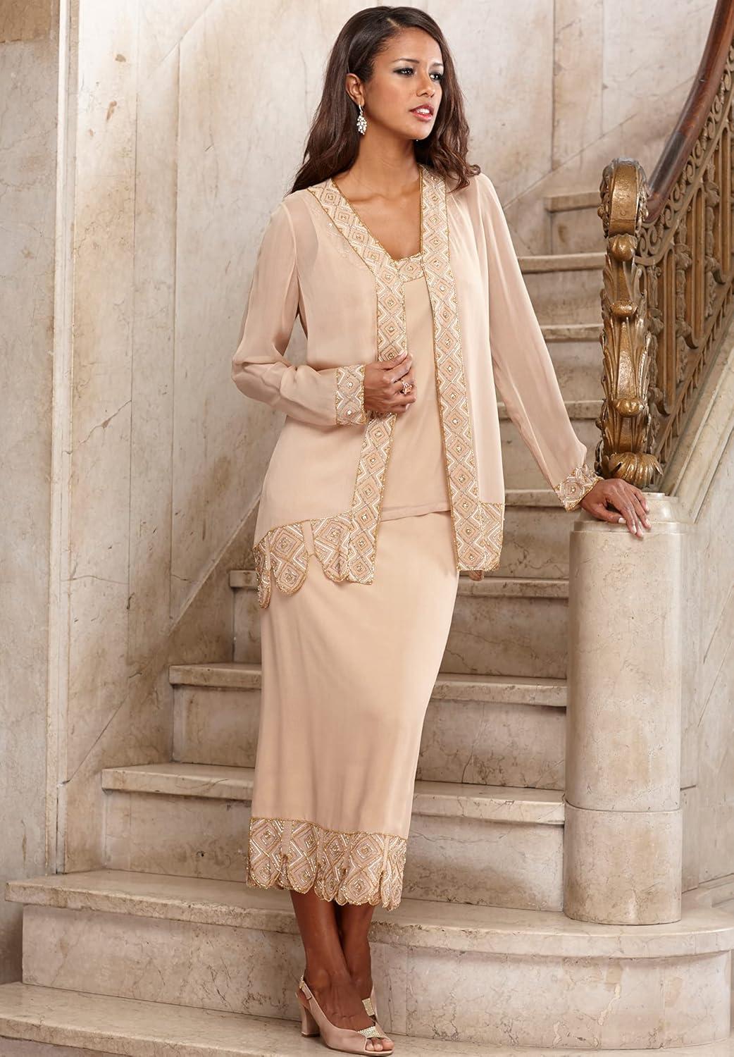 Our Honest Take on Roaman's Plus Size Beaded Skirt Set