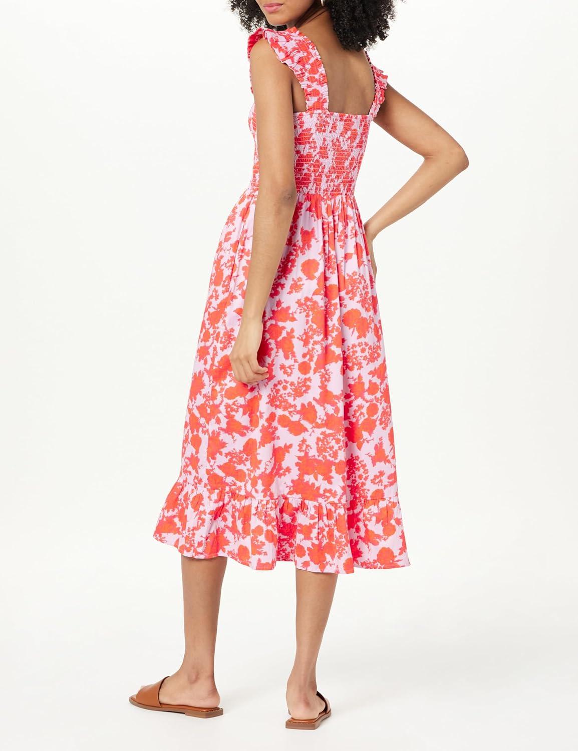 Our take on The Drop's Kimi Ruffled Shoulder Midi Dress