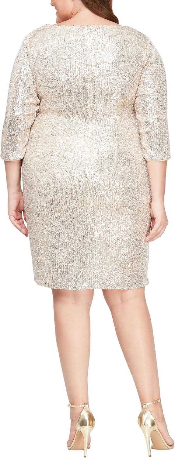Our Take on the Alex Evenings Plus Size Sequin dress: Stylish & Sparkly