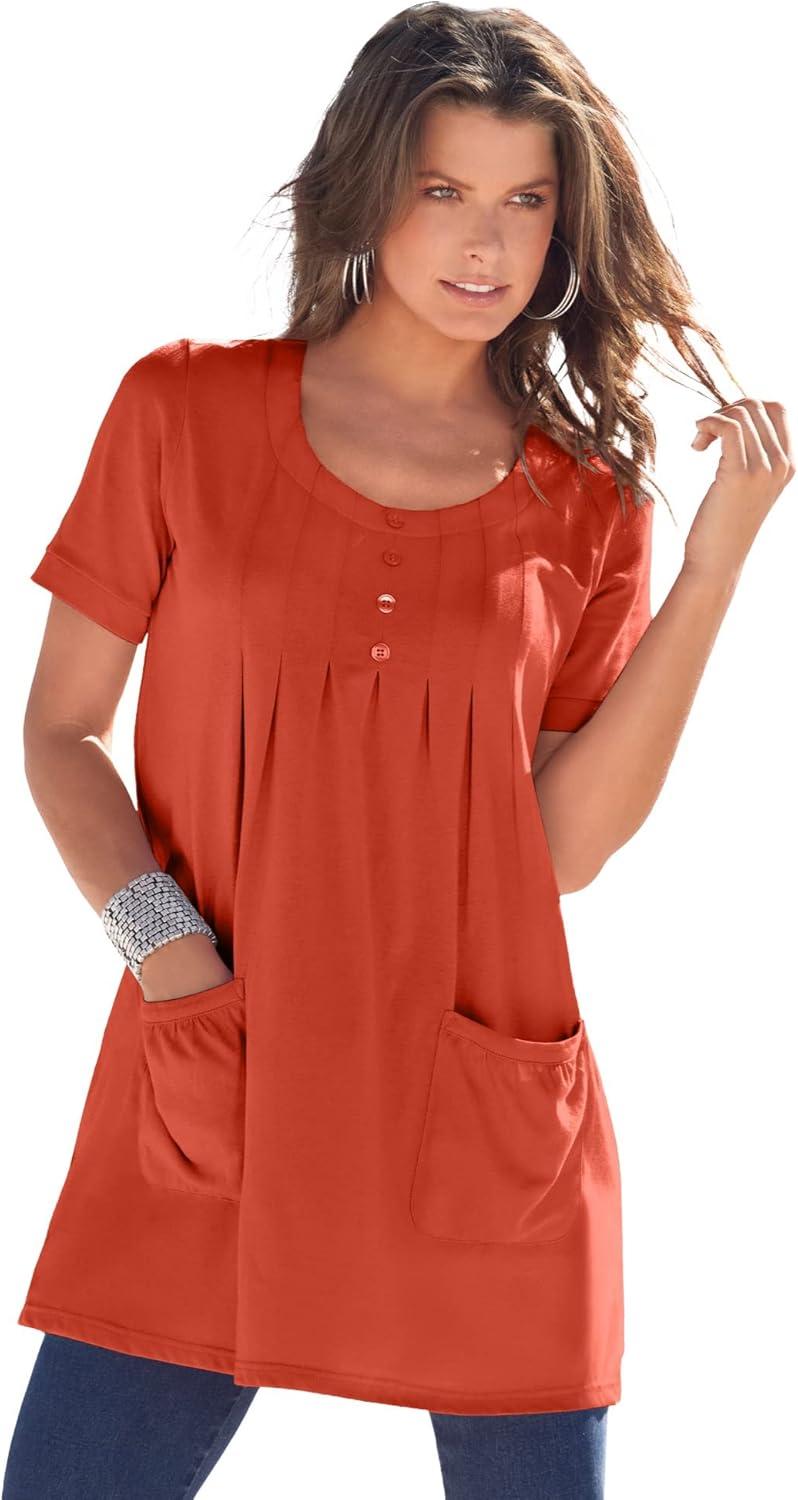 Why We Love Roaman's Soft Knit Tunic: Comfort Meets Curve-friendly Style
