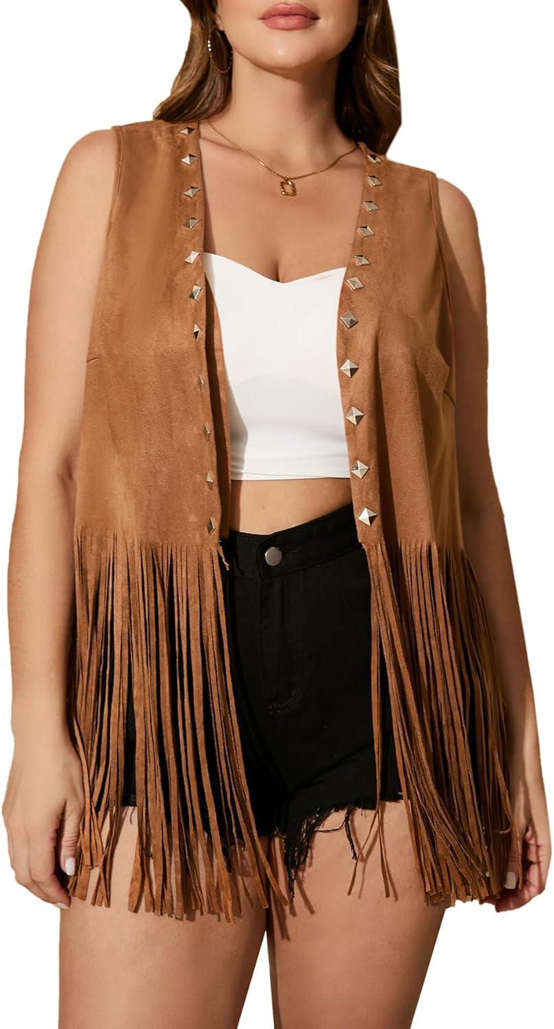 Exploring OYOANGLE's⁣ Plus Size Cowgirl Vest: Our Honest Review