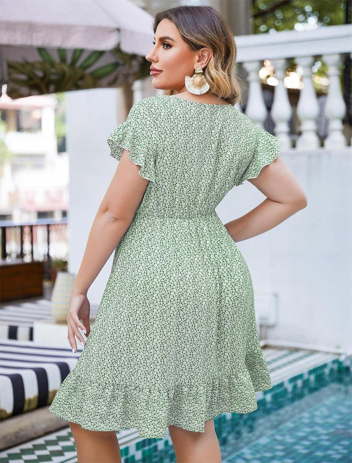 why We Love the IN'VOLAND Plus Size Boho Summer ‍Dress