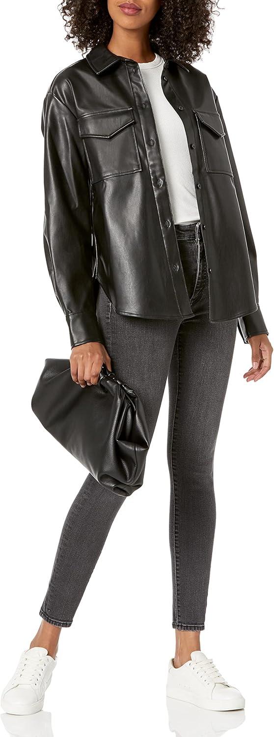 discovering The ⁤Drop's Faux Leather Long Shirt Jacket: Our Thoughts