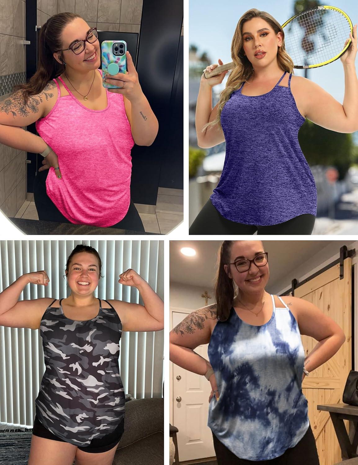 Why We Love‍ FOREYOND's Plus Size Racerback Workout Tanks
