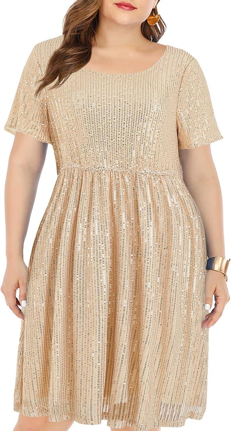 sparkle ‌and Style: Our Take on Wenrine's Plus Size Sequin Dress