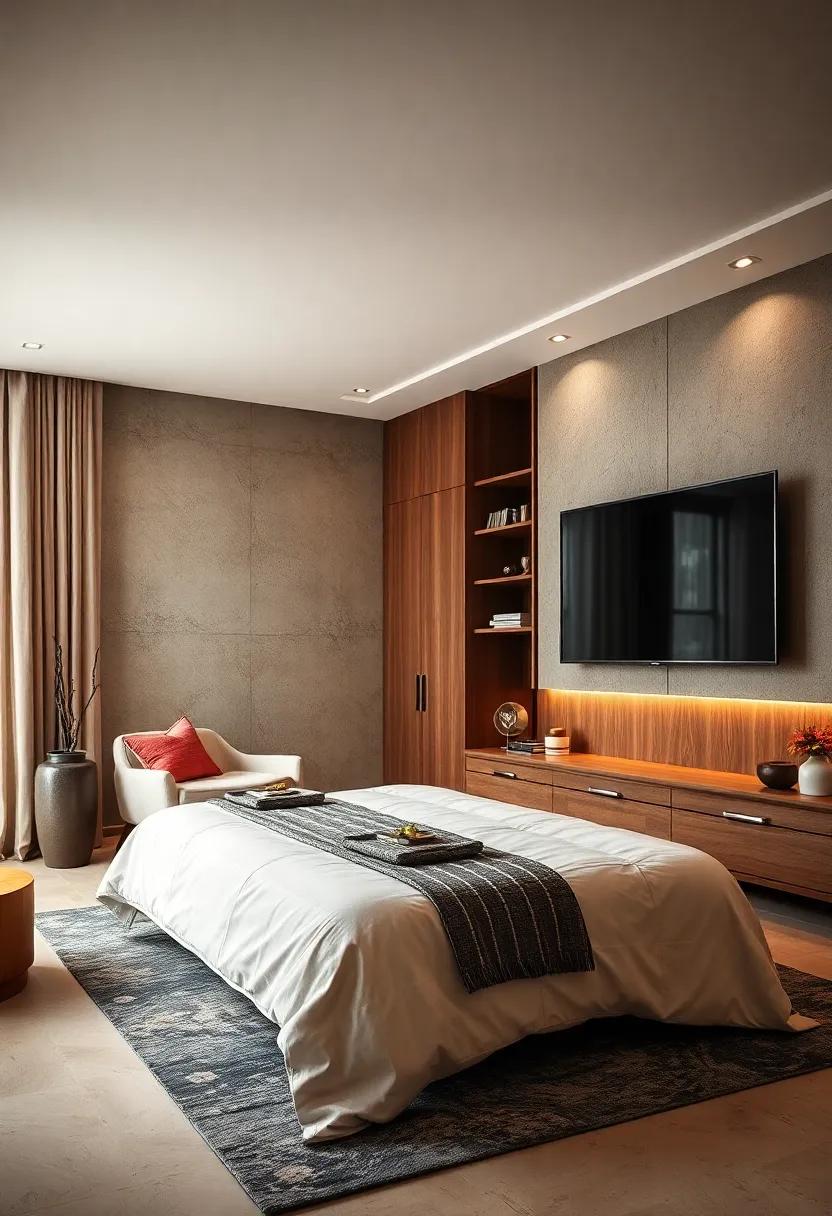 Choose custom cabinetry for a seamless look around your entertainment system, keeping your space clean and‍ visually pleasing