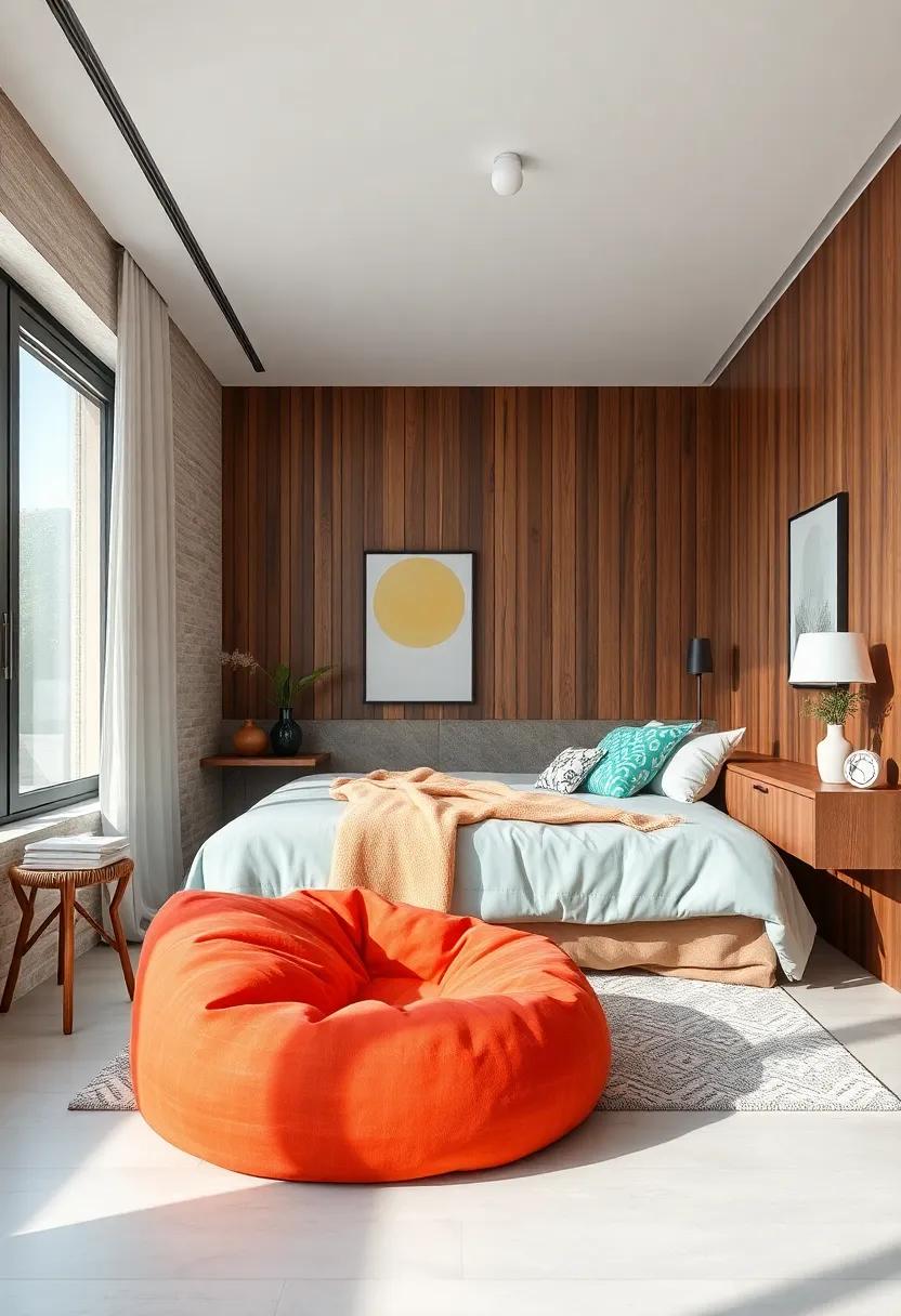 Design a playful corner with ⁤a custom ​bean ⁣bag chair in vibrant colors and patterns that suit ‍your personality