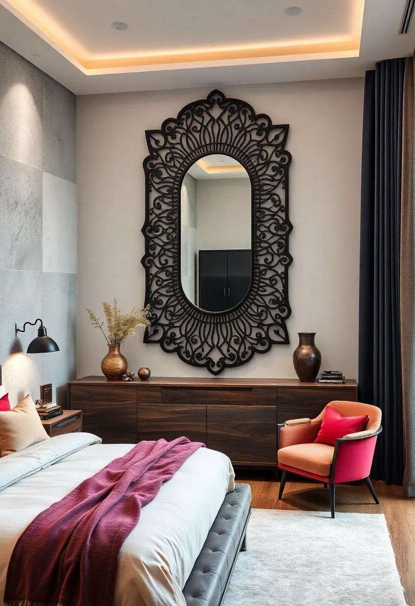 Make a statement with an intricately designed custom mirror that amplifies light and serves⁤ as an eye-catching feature
