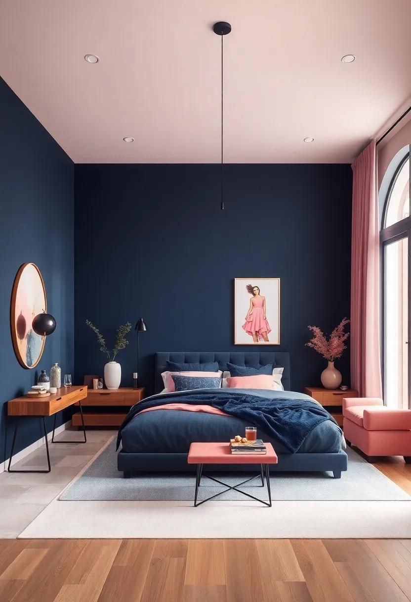 Navy and Blush:⁢ Engage⁤ in contrasting styles with <a href=