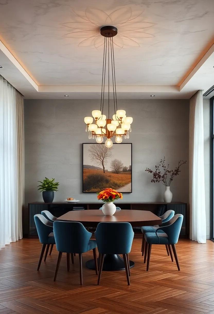 Ethereal Glow: Made from frosted glass,⁤ this chandelier⁤ diffuses light softly, creating a serene ambiance ⁢at dinner time