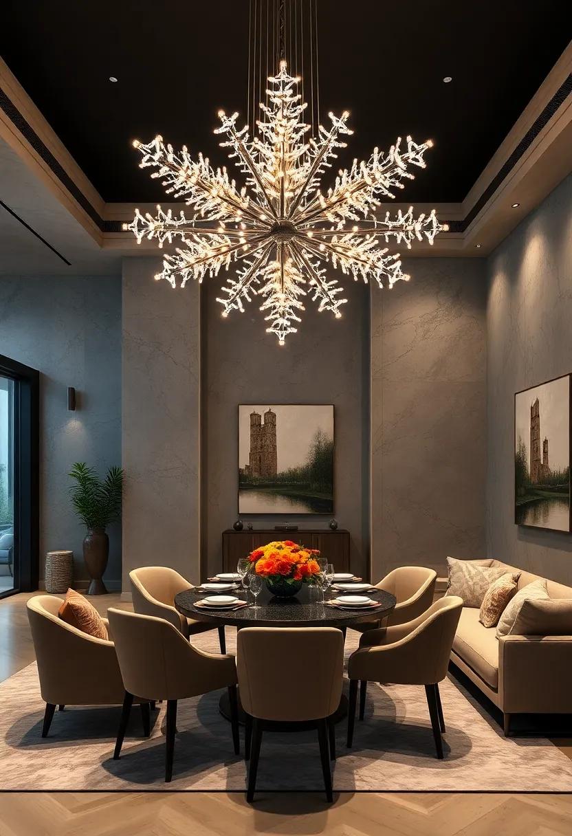 Twinkling Stars: A star-shaped design adorned with tiny lights, creating a⁢ magical atmosphere for intimate dinners