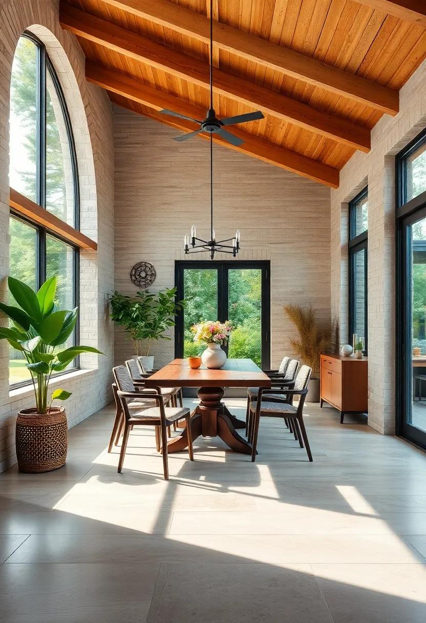 Garden-Inspired: ⁢Bring the outdoors in with natural stone or wood-look porcelain‍ tiles ​that ‍mimic the look of outdoor patios, ideal for sunlit ⁤dining rooms