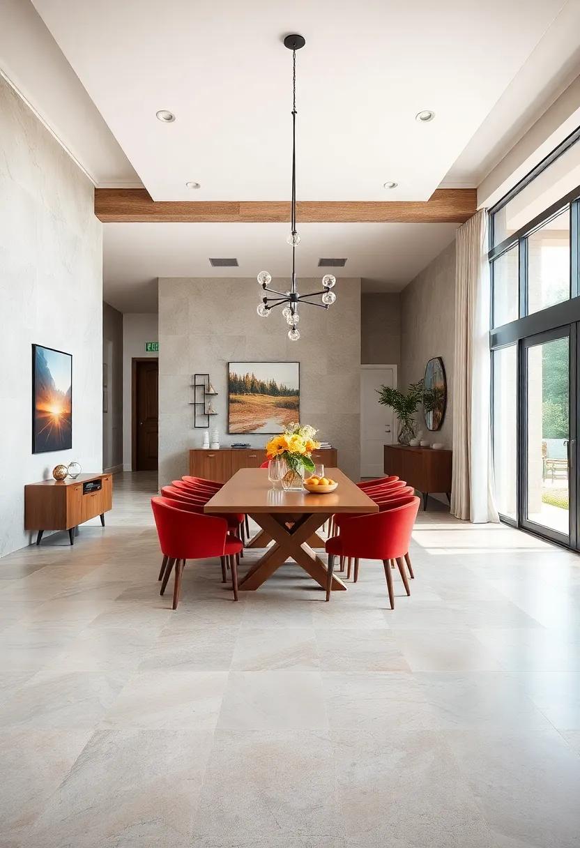 Multi-Use ⁤Flooring:‍ Consider using different ‍flooring⁤ materials⁢ for defined areas within⁣ an open dining space, enhancing functionality and⁤ design