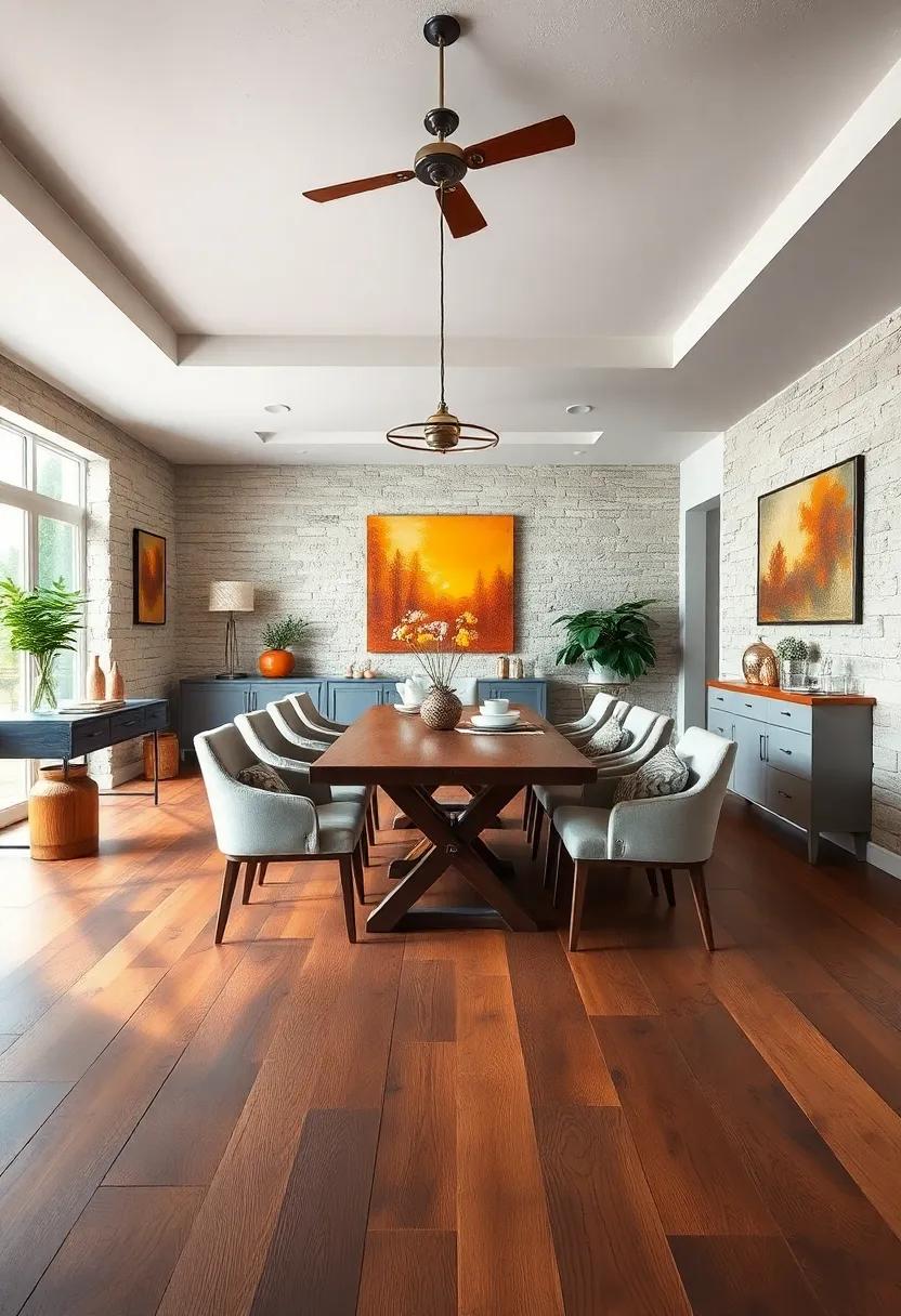 Rustic Barn Wood: Capture the charm of country living ⁣with reclaimed barn ​wood⁤ floors that⁣ exude​ personality and history, making⁤ every dining ⁣experience feel special