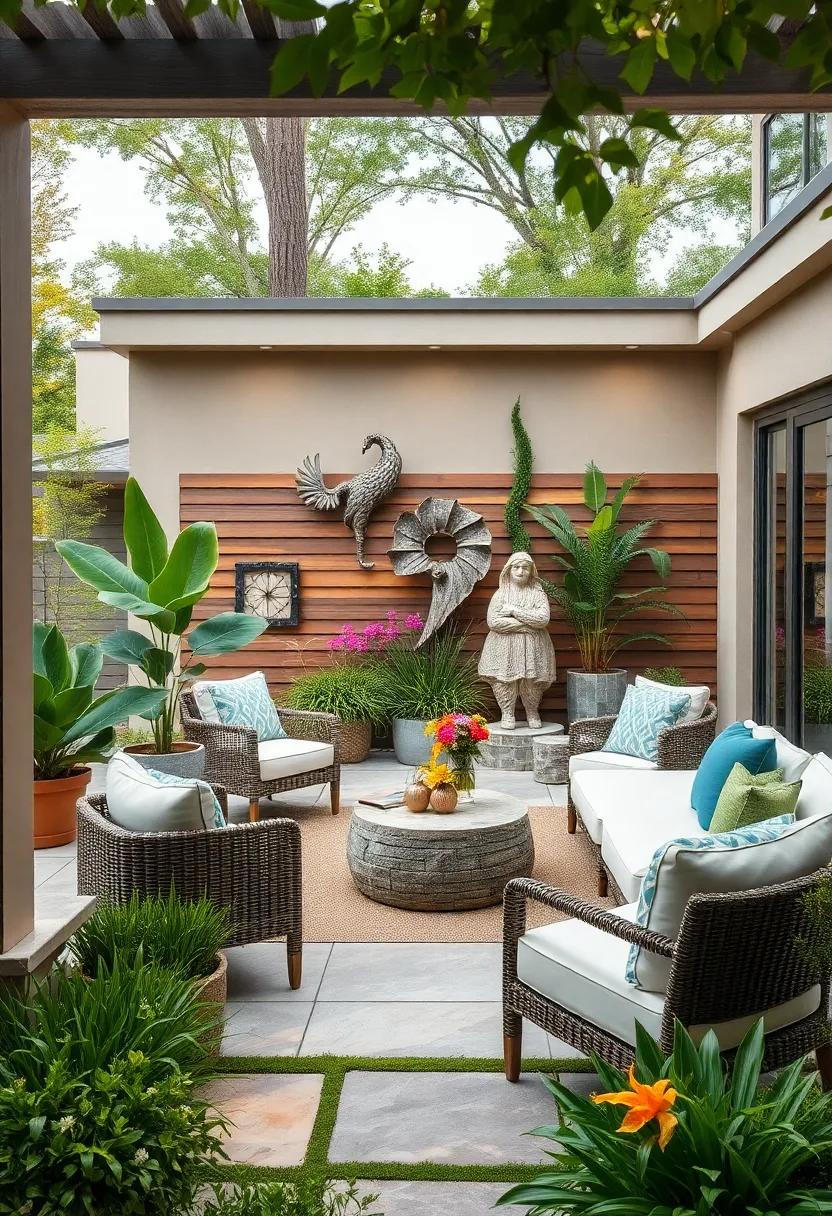 Artistic Garden Sculptures: Enhance your outdoor space with eye-catching sculptures that serve as focal points, sparking conversation and admiration among guests