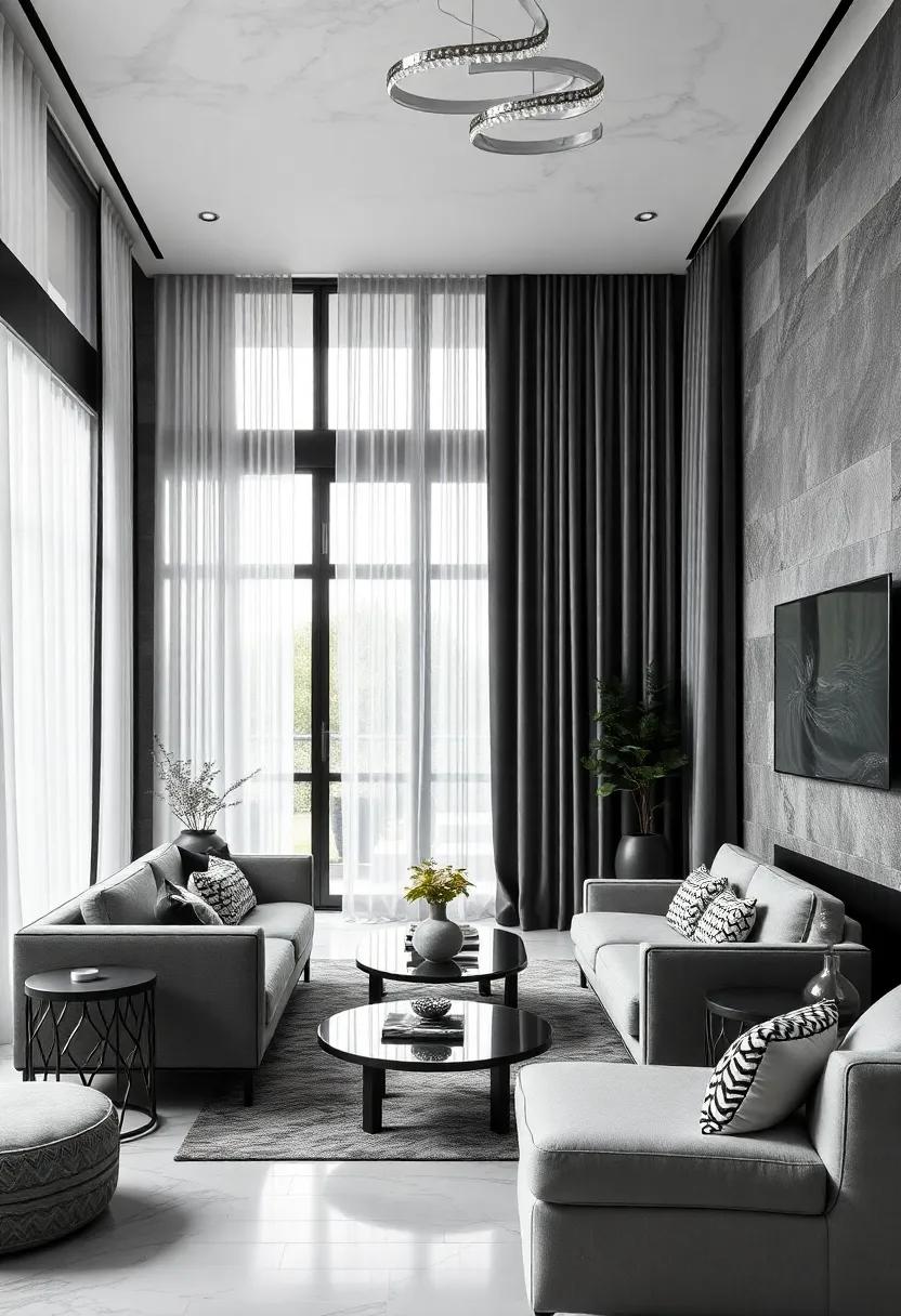 Tailored Window‌ Treatments: Discover how elegant curtains and shades in black and white can elevate the overall decor of your home