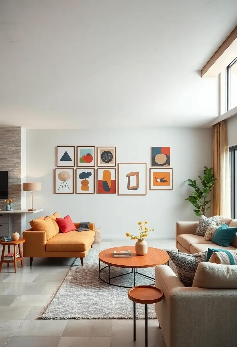 Personalize with Art: Curate a gallery wall of mid-century art prints or vintage finds to ⁣express your style