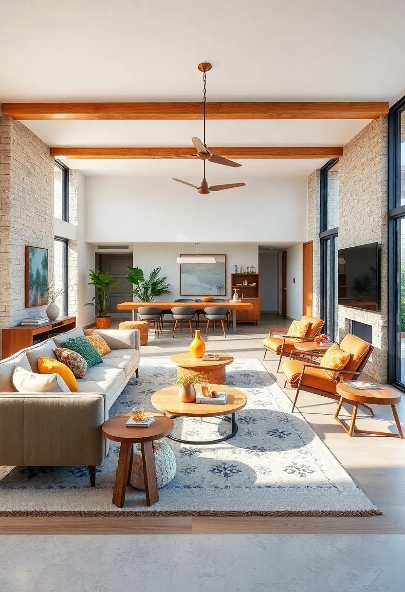 Incorporate Natural Materials: Use wood, leather, and ‍stone to create a ⁢warm and inviting‌ atmosphere in​ your living area