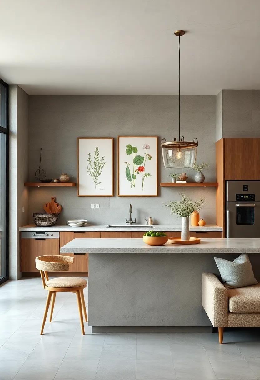 Nature-Inspired Art: Choose botanical⁢ prints or​ simple ‍illustrations of herbs and spices to bring a ‌fresh, organic feel⁤ into your⁢ cooking‌ area