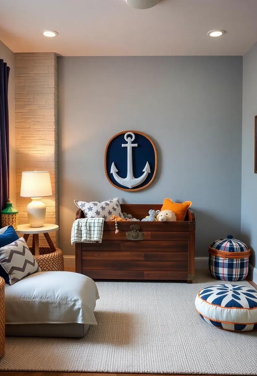 Treasure Chest Toy Storage: Repurpose an old trunk as a toy chest, decked out to resemble a treasure chest, encouraging imaginative play