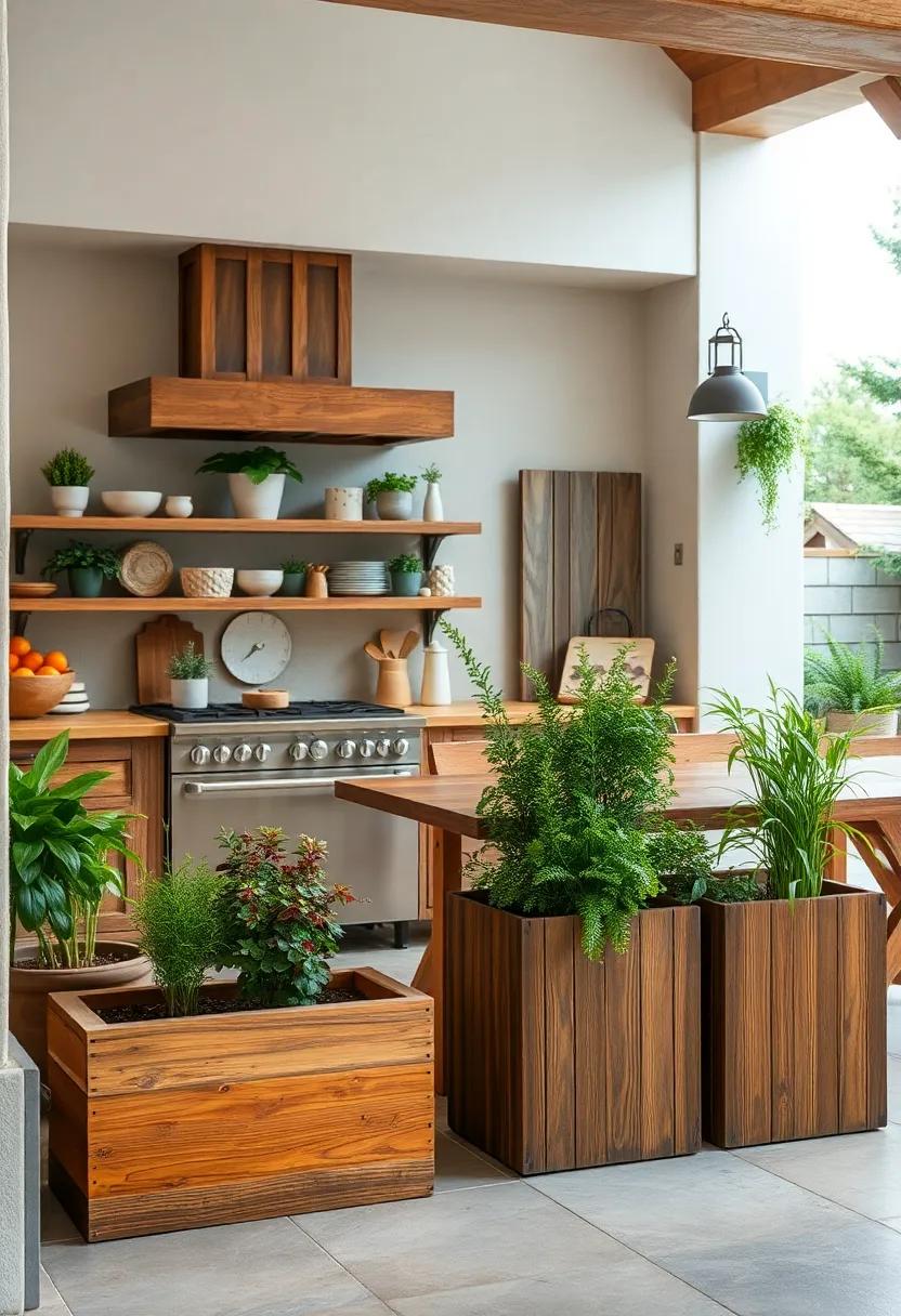 Classic Herb Planters: Use rustic⁢ wooden boxes ⁢or tin cans to ‌create charming planters for your favorite⁢ culinary ⁤herbs right ‍outside your kitchen