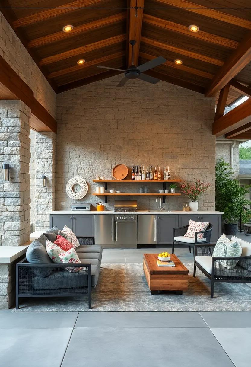 Customizable Outdoor Bar: Design a flexible outdoor bar area ‍with movable components that caters to​ your cooking and⁤ entertaining needs seamlessly