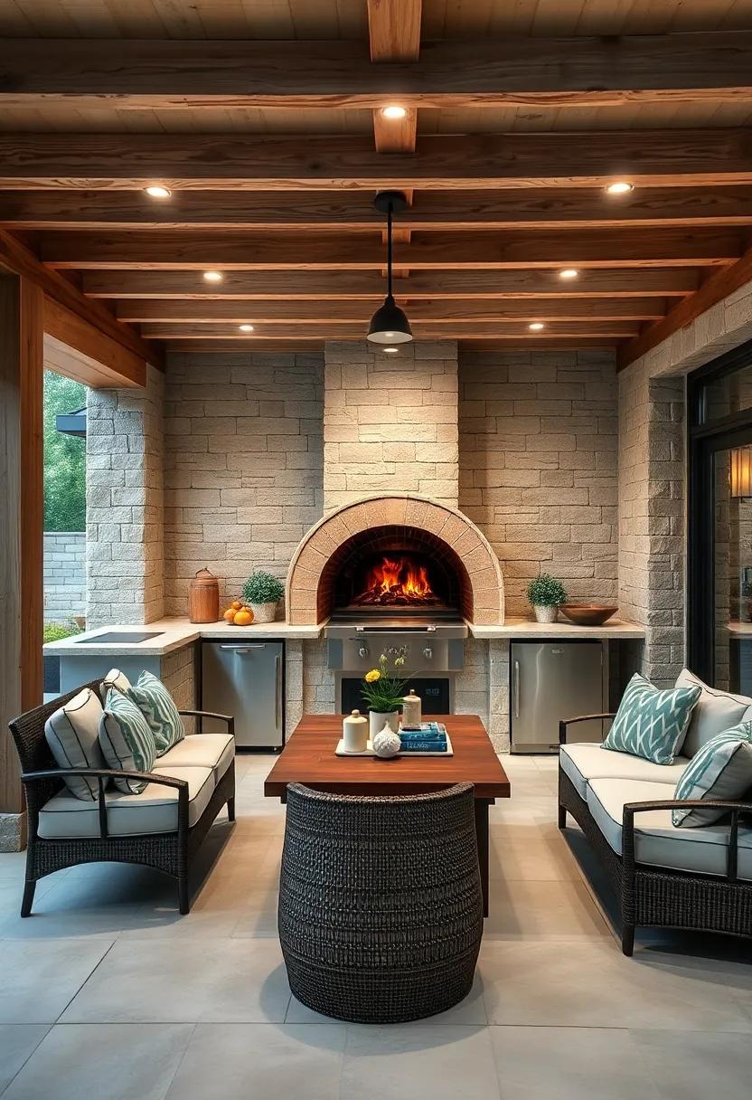 Outdoor Wood-Fired Oven: Elevate your culinary skills with ⁣an authentic wood-fired pizza oven, perfect for ‌gathering and grilling