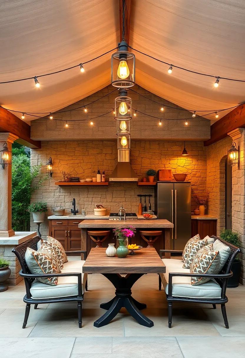 Rustic Light Fixtures: Choose lantern-style lighting or Edison bulb fixtures to cast a warm glow and‌ enhance the beckoning atmosphere of‍ your kitchen