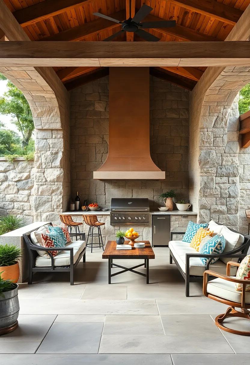 Stone Backdrop:​ Create a natural ambiance with rustic stone ⁤walls that blend seamlessly with the outdoors and provide a ⁣robust aesthetic