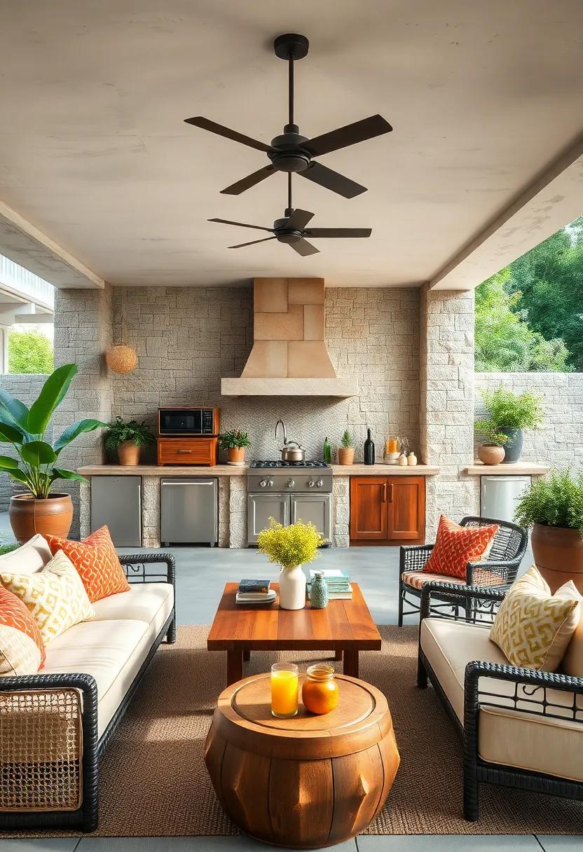 Weather-Resistant Fabrics: Use durable, weather-resistant fabrics for cushions ⁣and curtains that ⁢add comfort while standing up to⁣ the elements